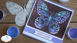 Sparkly Butterfly Aperture Card | Technique Friday with Els
