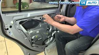 Разборка левой задней двери elantra