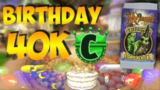 Wizard101 Birthday Pack Opening: THORS HAMMER PART 2