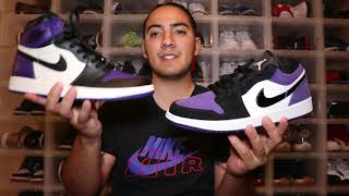 AIR JORDAN 1 LOW "COURT PURPLE" REVIEW+ON FOOT