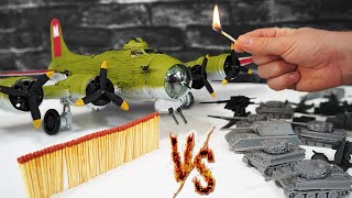 EPIC BATTLE of ONE B-17 VS 30 Tiger Tanks