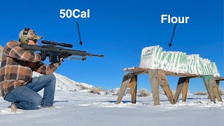 How much Flour Does it take to stop a 50bmg?