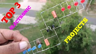 [NEW] TOP 3 ELECTRONIC PROJECTS WITH FUSE, TRANSISTOR BC547, CONDENSOR MIC & LED