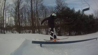 How To Hit A Rail On Skis!