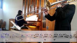 Leopold Mozart Adagio tenor trombone trombone & organ