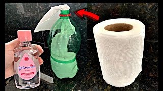 Coloque PAPEL HIGIÊNICO Dentro Da GARRAFA PET / SEGREDO DE RICA Dentro da Sua Casa