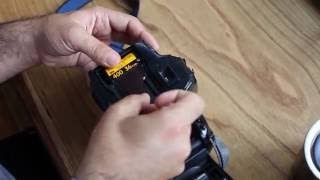 Canon EOS 10 a Film Takma (Loading Film into Canon EOS 10)
