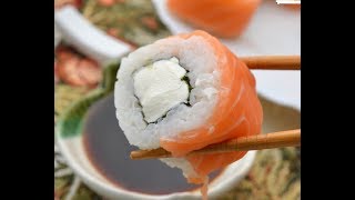 Суши-роллы моего приготовления. Японская домашняя кухня