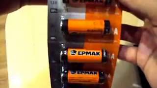 634-016 ЕРМАК Батарейка 1 шт Alkaline щелочная, тип AA LR6, 1,5В, отрывные, блистер 10 шт, ЦЕНА ЗА 1
