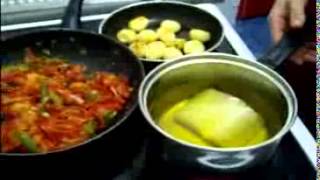 Bacalao con piperrada y patatas parisinas por Laura Gutiérrez