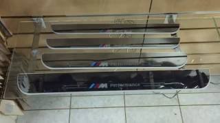 Накладки на пороги с подсветкой BMW F10 F30 X5 X6