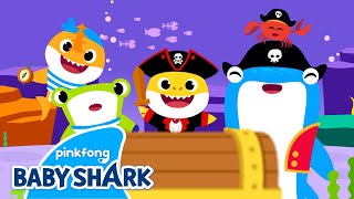 Pirate Baby Shark | Halloween with Shark Family | Holiday Special 