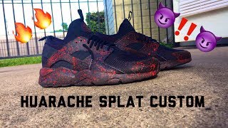 Huarache Splat Custom - TUTORIAL+ TIMELAPSE