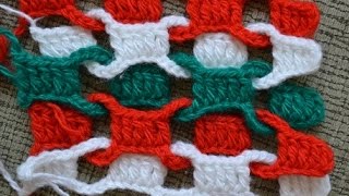 Простой разноцветный шарф (Simple colorful scarf crochet)