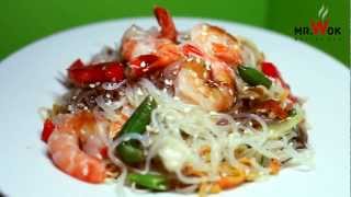 Mr. Wok - Фунчоза, королевские креветки в устричном соусе