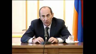 Finlandiayi Naxagahi aycY Hayastan,Robert Kocharyan