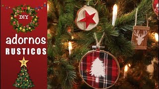 COMO HACER ADORNOS NAVIDEÑOS RUSTICOS SUPER CHULOS | DECORACION NAVIDAD