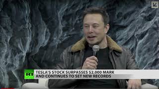 Tesla stock zooms in ‘market gone mad’