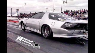 Derek Silver Unit vs Tipsy Camaro in a battle of Camaros at Edinburg Street Outlaws No Prep