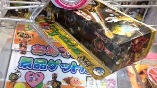 クレーンゲーム動画３８ ~バンダイ 仮面ライダーウィザード 指輪装填 DXダイスサーベル＆魔竜ブレス DXドラゴタイマー~