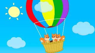 Famille d'Écureuil - Voyage En Montgolfière Animé 2022 en Français
