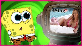 Spongebob bol načapaný pri pozeraní Hustler Tv | Snakess | Meme | Spongebob watching porn tv