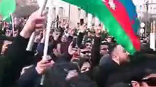 Баку.Русские Иранци Армяне враги турков .кричалка азербайджанцов