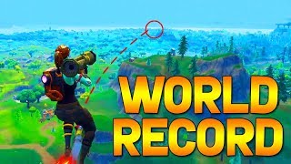 FORTNITE - WORLD RECORD ROCKET RIDE (GUIDED ROCKET ACROSS THE WHOLE MAP)