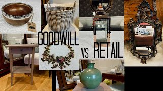 Treasures Found Goodwill vs Retail
