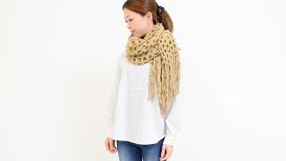★ストールの巻き方　-ボリューム巻き