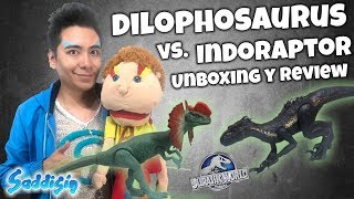 DILOPHOSAURUS vs INDORAPTOR 12 Pulgadas de Jurassic World / Unboxing y Review