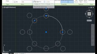 How to create and use polar arrays (circular patterns) AutoCAD Tutorials