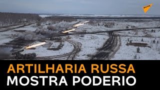 Manobras de artilheiros russos
