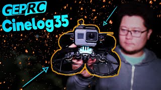 А синевуп ли это? Новое поколение коптеров с защитой пропов. [GepRC Cinelog35]