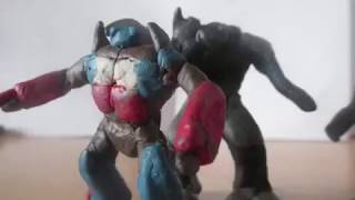 Transformers 2 Forest Battle:My Clay Version (CLAYMOTION)