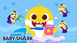 [✨NEW] Brush and Floss Your Teeth | Baby Shark's Day at Home | GRWM Baby Shark 