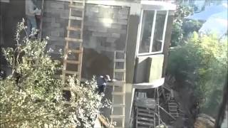 Правильная кладка и штукатурка дома из шлакоблока!!!