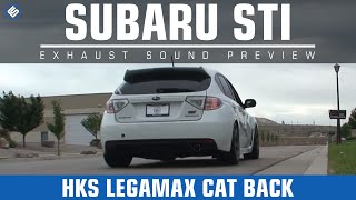 HKS Subaru WRX STI Legamax Cat Back Exhaust Sound Clip