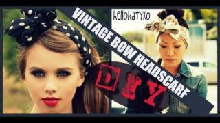 DIY: Vintage Bow Headscarf
