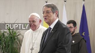 Cyprus: Pope Francis meets with president Anastasiades in first visit of eastern Mediterranean tour