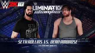 WWE 2K18| Seth Rollins vs Dean Ambrose