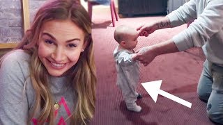6 MONTH OLD BABY IS STARTING TO WALK!