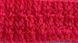 Плотный узор крючком V Галочки Dense pattern crochet V tick. Knitting lessons for beginners