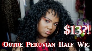Peruvian hair FOR UNDER $20! Say WHAT?! || Outre Peruvian Half Wig || QUEEN PETTY
