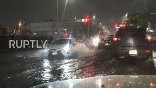 USA: Tropical Storm Henri causes flash flooding in Newark as it nears landfall