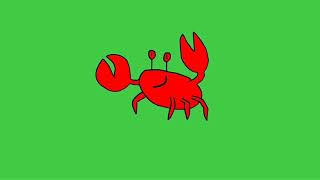 Краб на хромакей. Crab. Hromakey