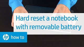 How to Hard or Force Reset a Removable Battery HP Notebook | HP Notebooks | HP