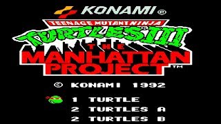 Teenage Mutant Ninja Turtles 3: The Manhattan Project (Черепашки Ниндзя 3). NES. Прохождение