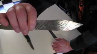 Using Mustard and Vinegar to patina a knife