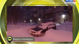 Вести-Хабаровск. Мобильный репортер. Первый зимний снег